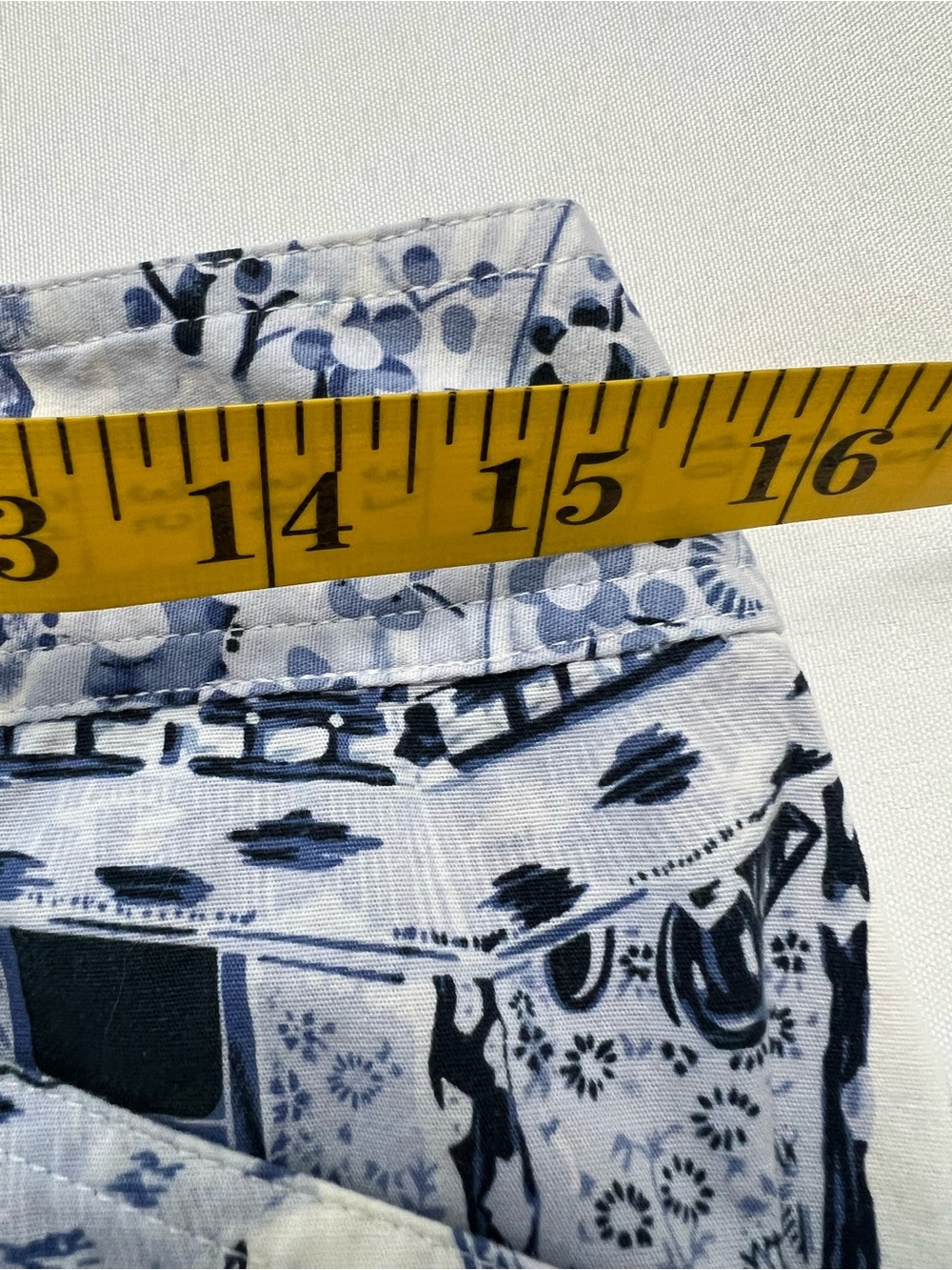 Etcetera Blue & White Chinoiserie style Cotton Skirt - Picture 7 of 12
